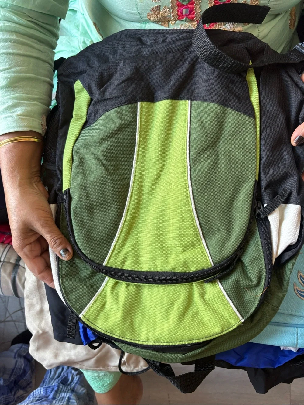 Bundle of backpacks